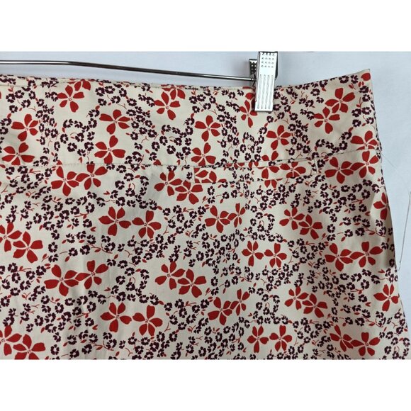 GAP Women's Skirt Size 16 Pink Floral Pencil Side Slits Pockets Skirt - Picture 3 of 9